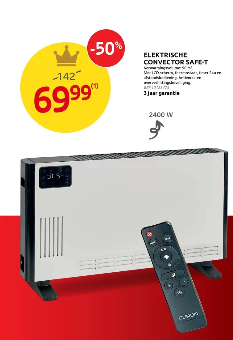 ELEKTRISCHE CONVECTOR SAFE-T