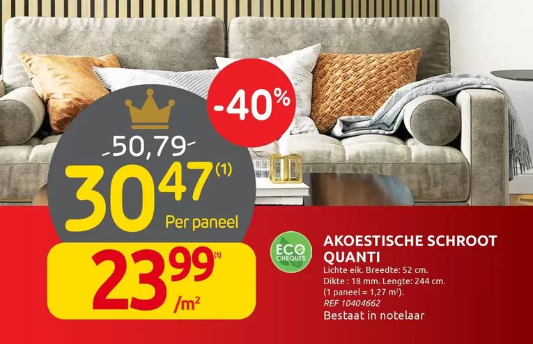 AKOESTISCHE SCHROOT