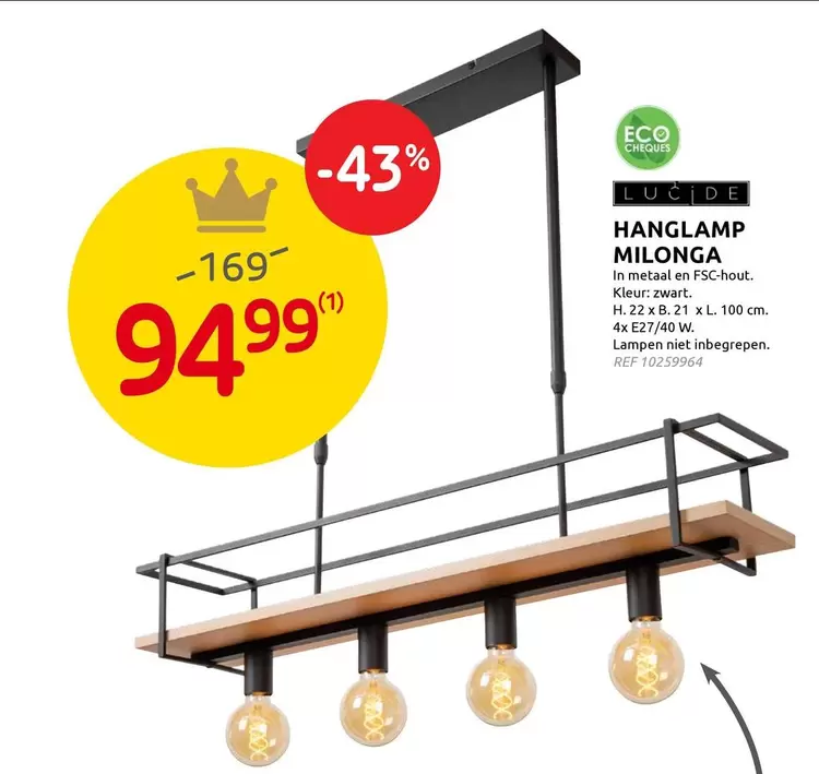 HANGING LAMP MILONGA