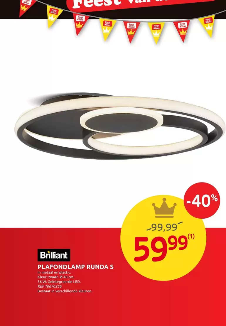 De - PLAFONDLAMP RUDA S