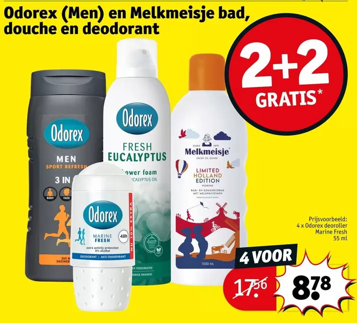 Extra - Odor-x (Men) en Melkmeisje bad, douche en deodorant