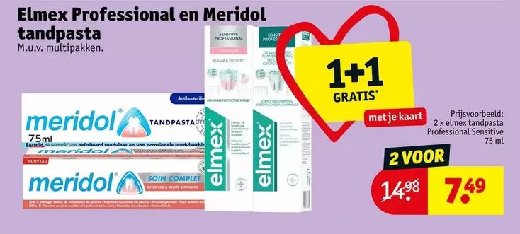 De - Elmex Professional en Meridol tandpasta