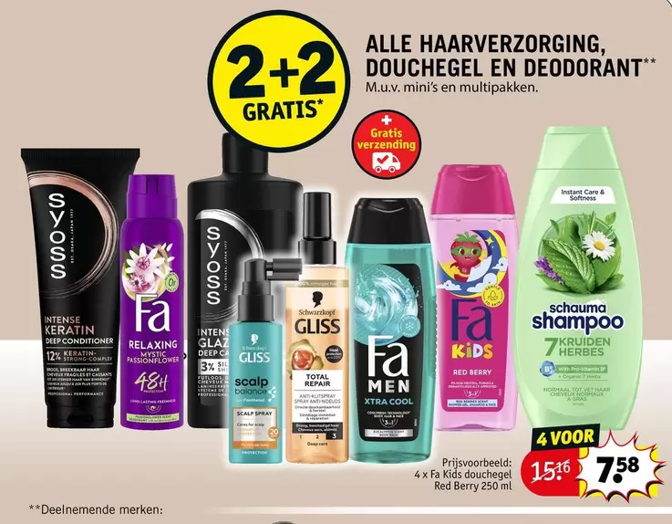 Fa - HAARVERZORGING, DOUCHEGEL EN DEODORANT